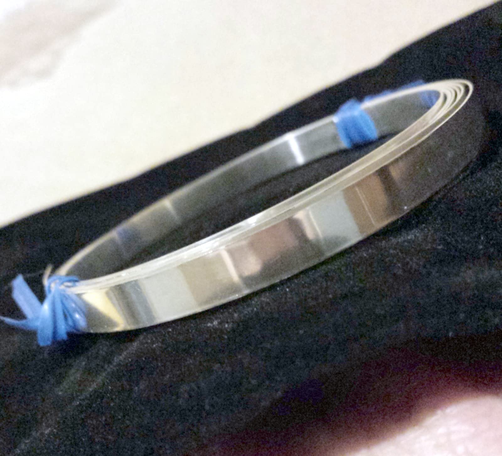 Adornville(r) 925 Sterling Silver Plain Bezel Wire 28 Gauge 3/16 Inch x 12 Inches with Jewelry-Making Tip Sheet by EAM Jewelry Design and Supply - Image 5