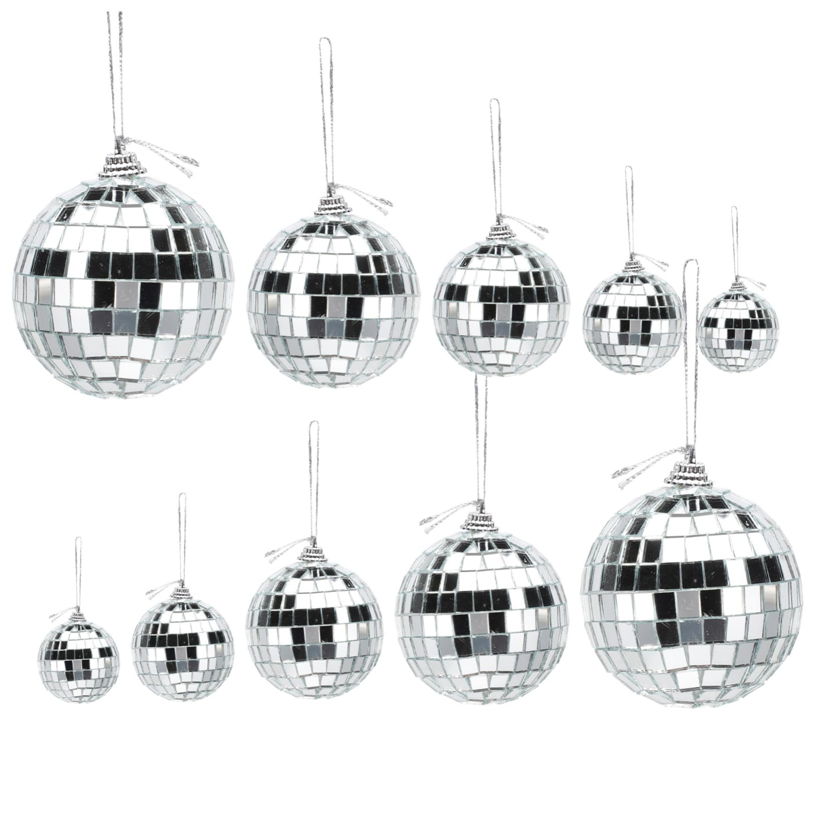 Yardenfun Large Disco Ball Reflective Party Decorations Hanging Disco Ball Ornaments for Birthday