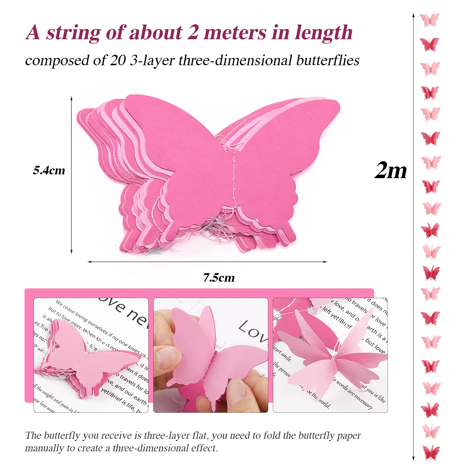 Ghirlande Di Carta Quadrifoglio - 4 Pezzi Da 3 Metri Per Feste E Decorazioni - Foto 7