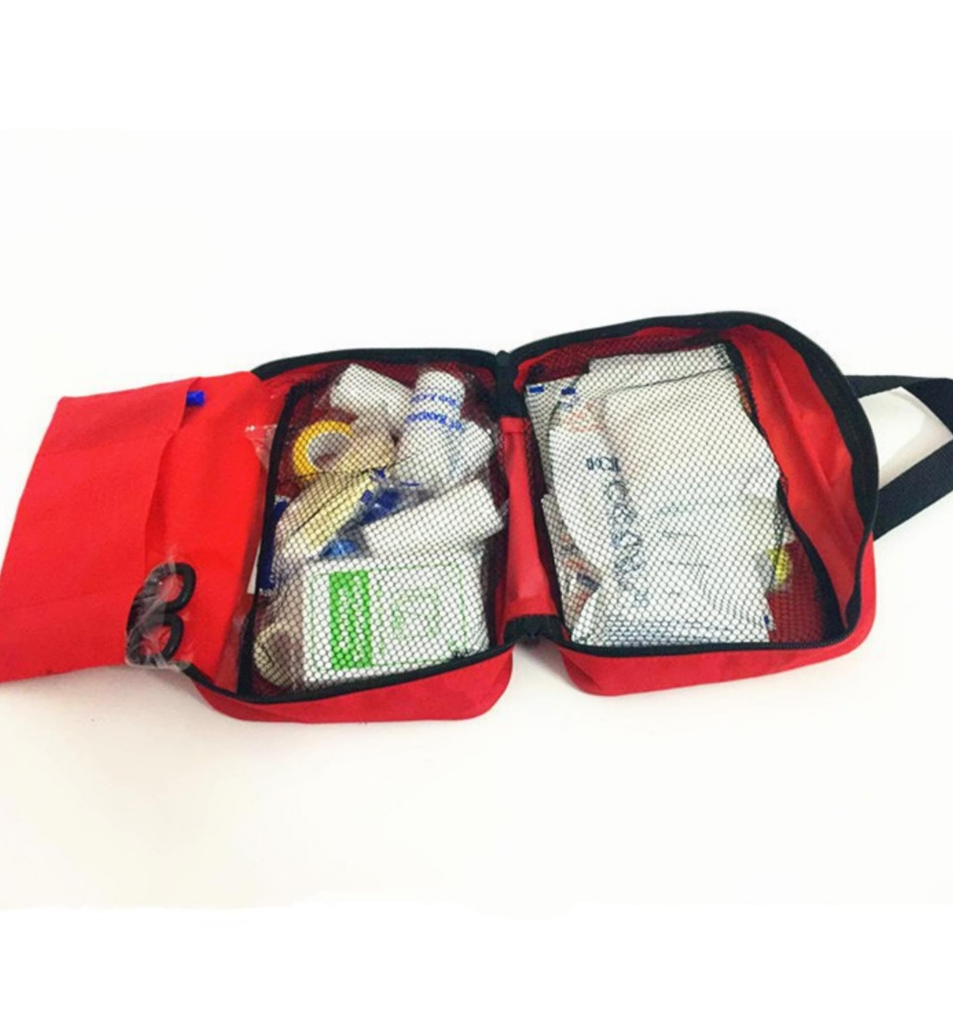 Trousse de premiers secours portable 210 pièces - Trousse de premiers secours d'urgence compacte pour bureau, randonnée en plein air et sécurité automobile