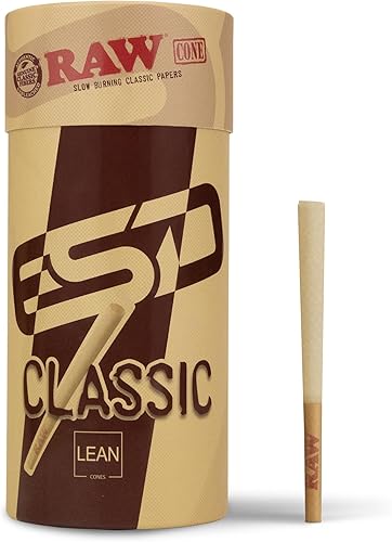 RAW conos pre enrollados de cáñamo puro de tamaño delgado 1