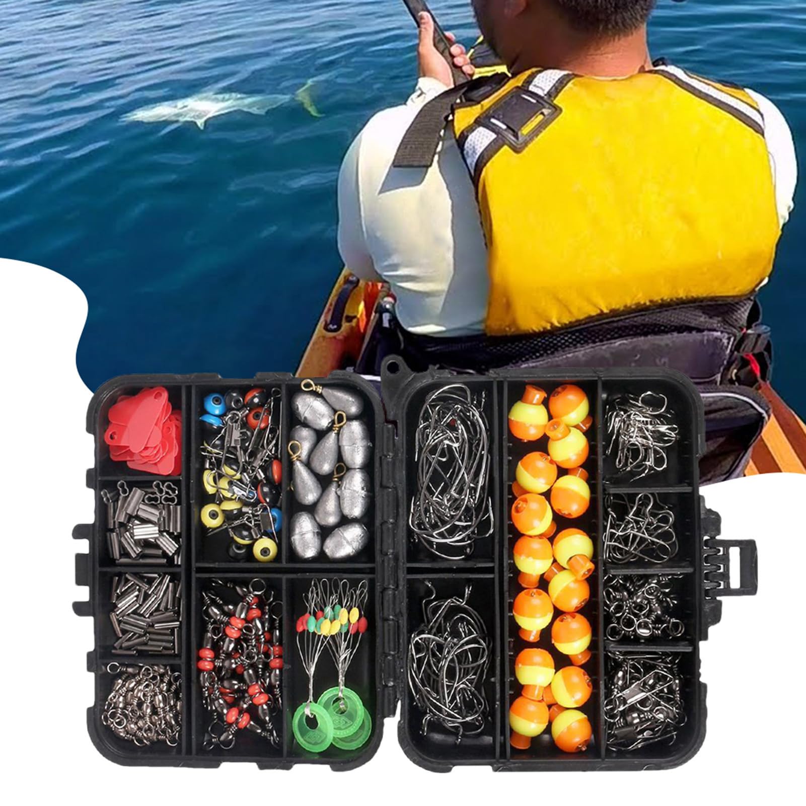 Amazon.co.jp: 釣具キット、釣具ボックスキット - 釣具セット263 個の