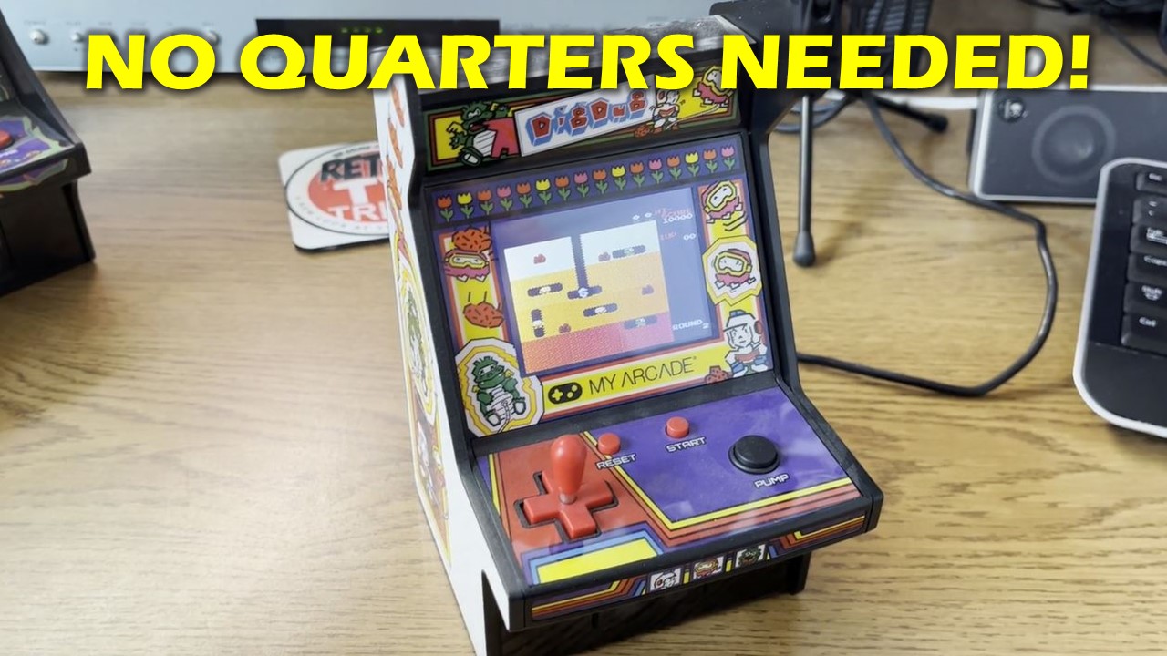 Watch Big Fun with this Tiny Dig Dug Arcade Machine! on Amazon Live