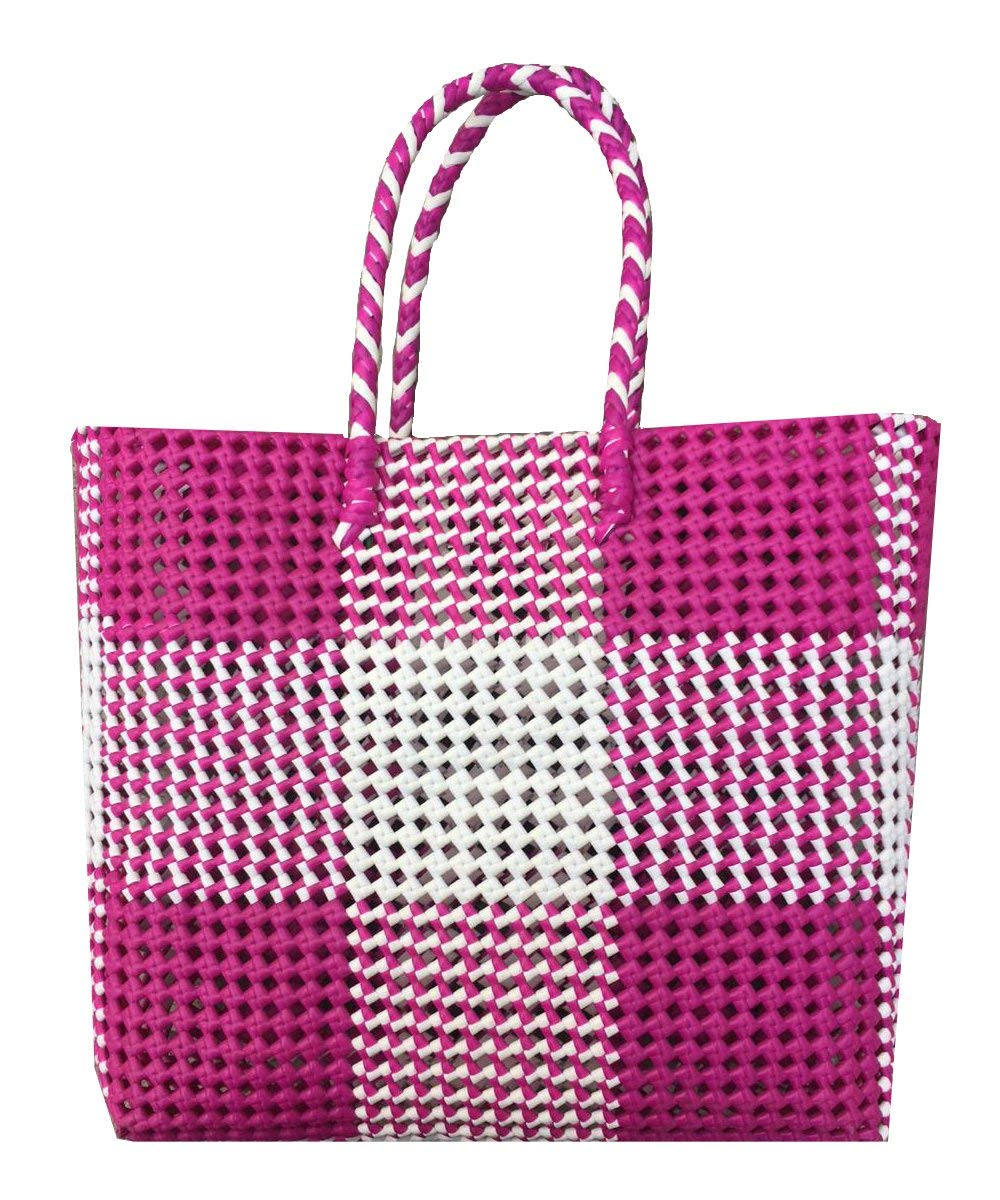 Ganapathi Martin -grocery basket /Koodai,टोकरी) Durable,Large Size (Imported Virgin HDPE Plastic Material) Pink Colour