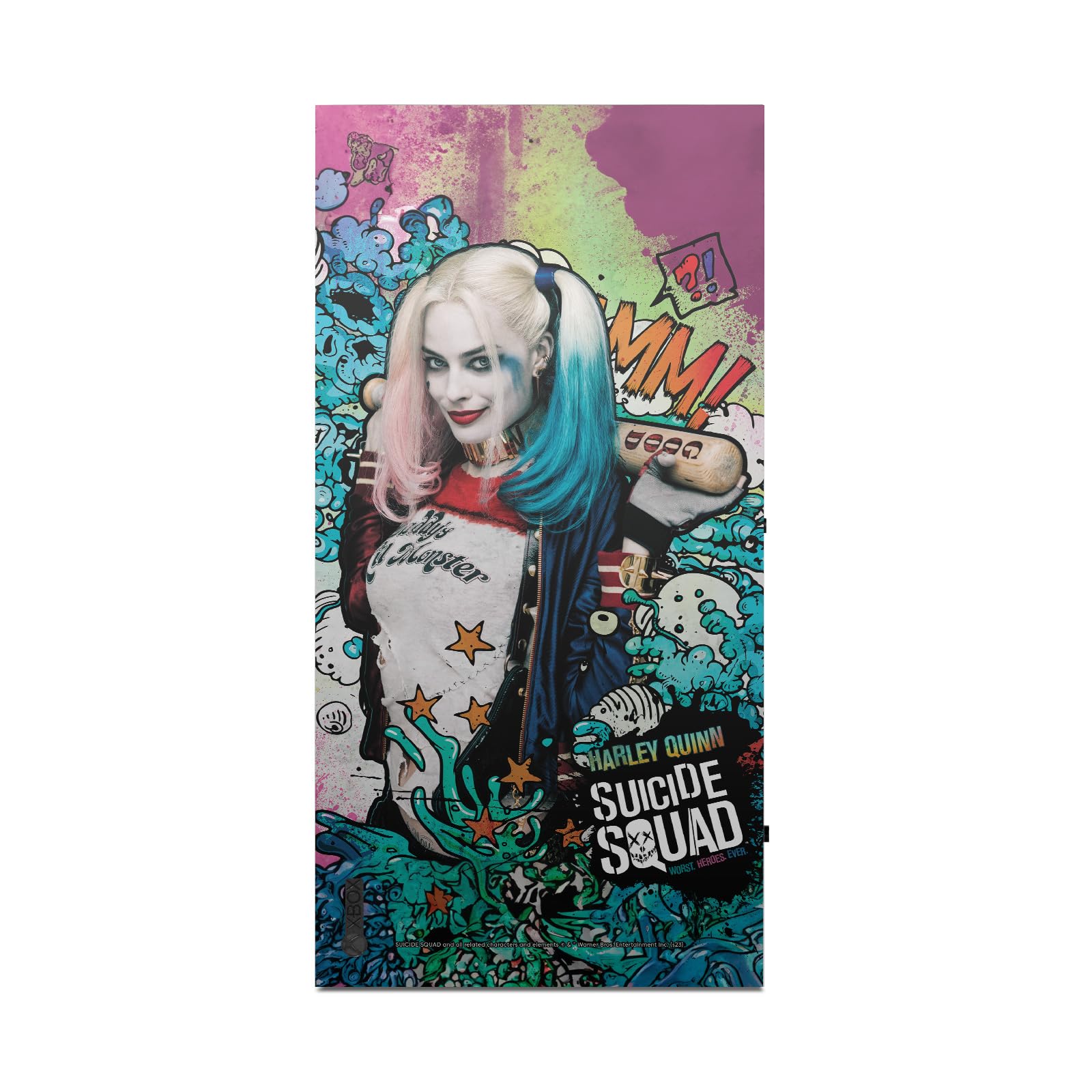 Head Case Designs sous Licence Officielle Suicide Squad 2016 Affiche Harley Quinn Graphiques Vinyle Autocollant De Jeu Peau Autocollant Compatible avec Xbox Series X Console and Controller Bundle