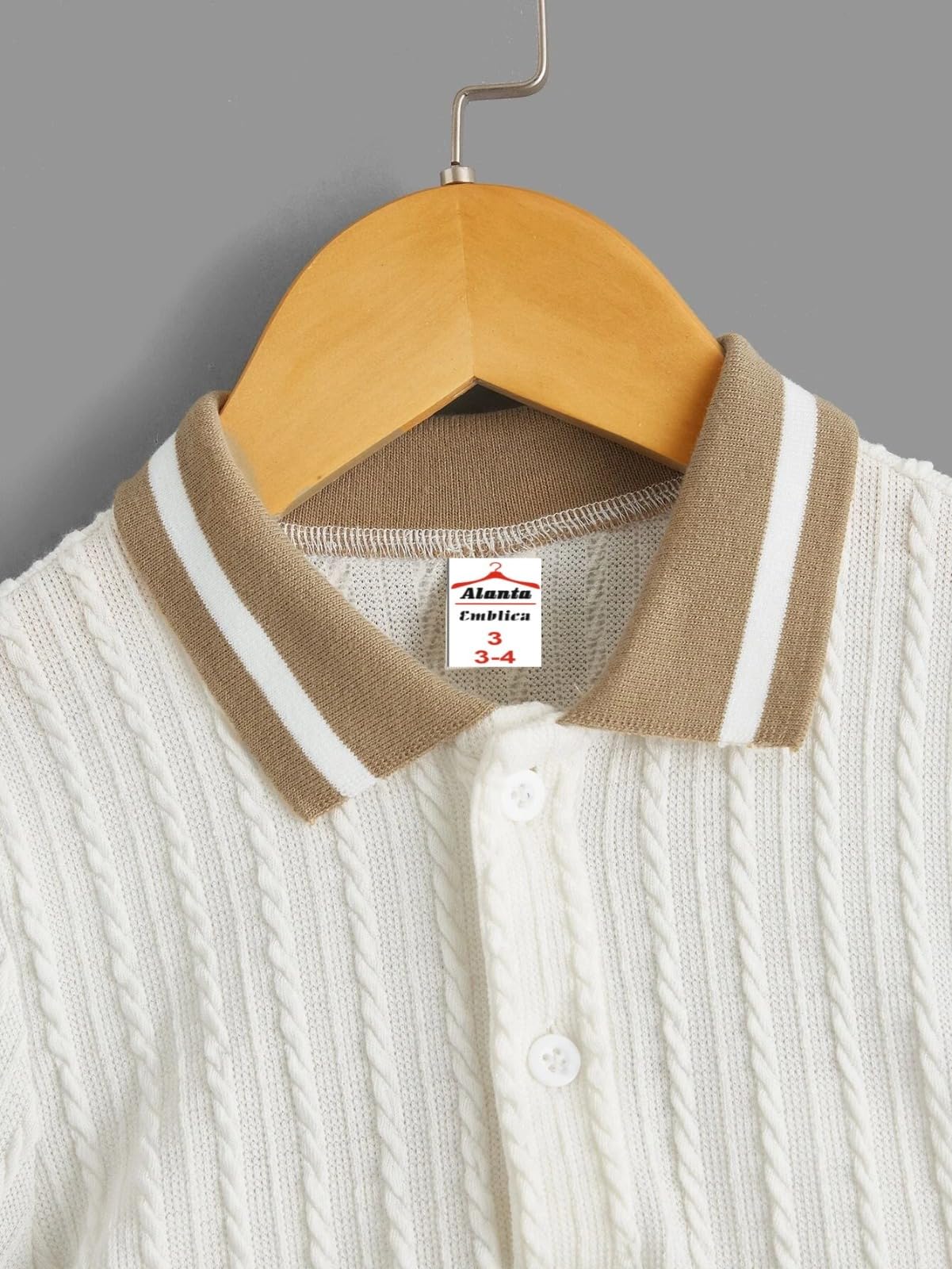 EMBLIKA Cotton Lycra Blend Half Sleeve Polo Neck Regular Fit Boys T-Shirt | Kids T-Shirt |Tshirts for Kids Boys | Cotton Tshirt White 2