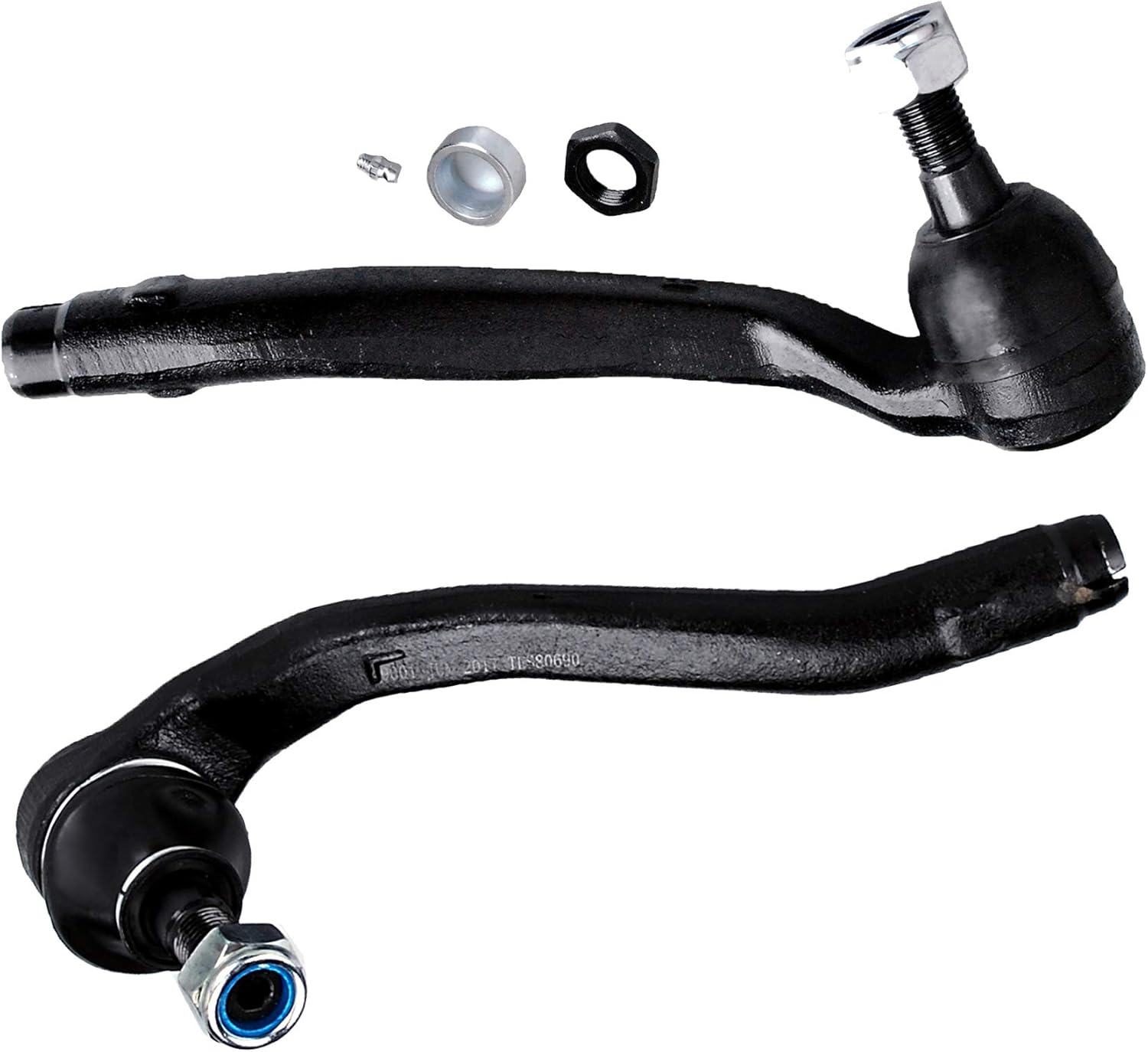 OCPTY - New 2-Piece fit for 1998-2003 for Mercedes-Benz ML320 ML350 ML430 ML500 ML55 AMG-2 Front Suspension Outer Tie Rod End Link Driver Passenger Side