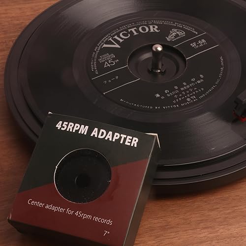 Miniatura 5 de Adaptador de 45 discos para tocadiscos de 45 RPM para tocadiscos de vinilo de 7 pulgadas, accesorios para tocadiscos de aluminio macizo