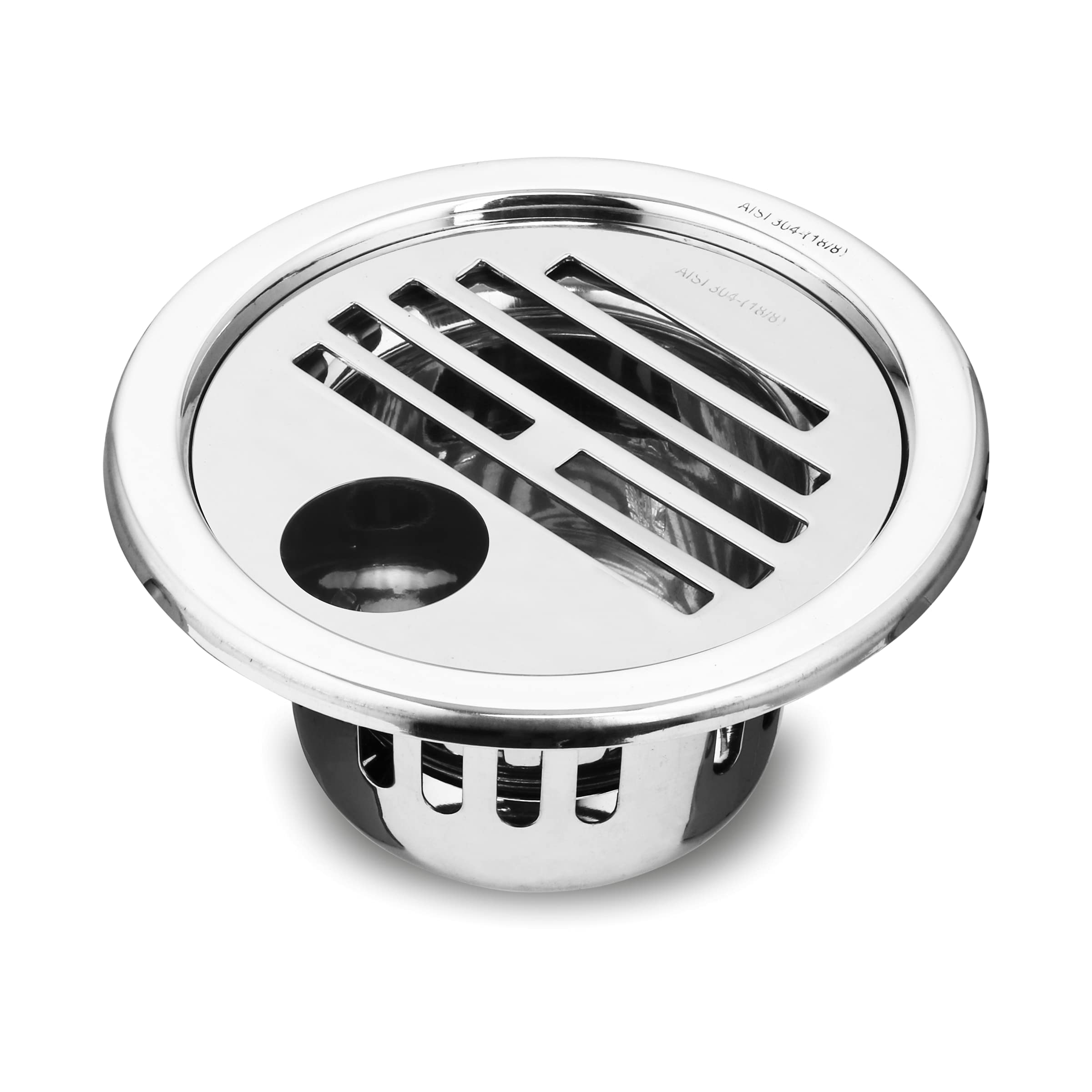 Ruhe® Classic Round Floor Drain/Trap| 304-Grade Stainless Steel Drain Jali| 5 Inches| Floor Drainer with inbuilt Hole, Cockroach Trap/Jali & Collar (B09FZBJZGH) Amazon Price History, Amazon Price Tracker