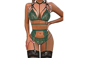 Captivating Lace Garter Lingerie Set: Unleash Your Inner Seductress