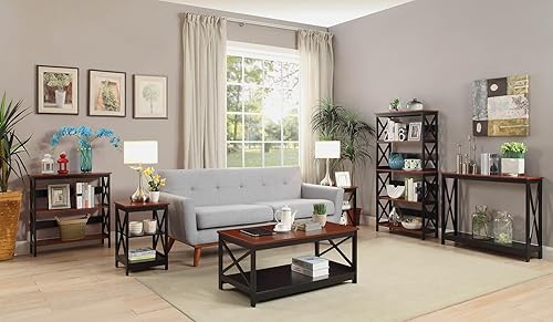 Miniatura 23 de Convenience Concepts Oxford Mesa auxiliar Negro -,Barnwood/Negro,Azul,rosado (Blush Pink),Cerezo/Negro,Azul