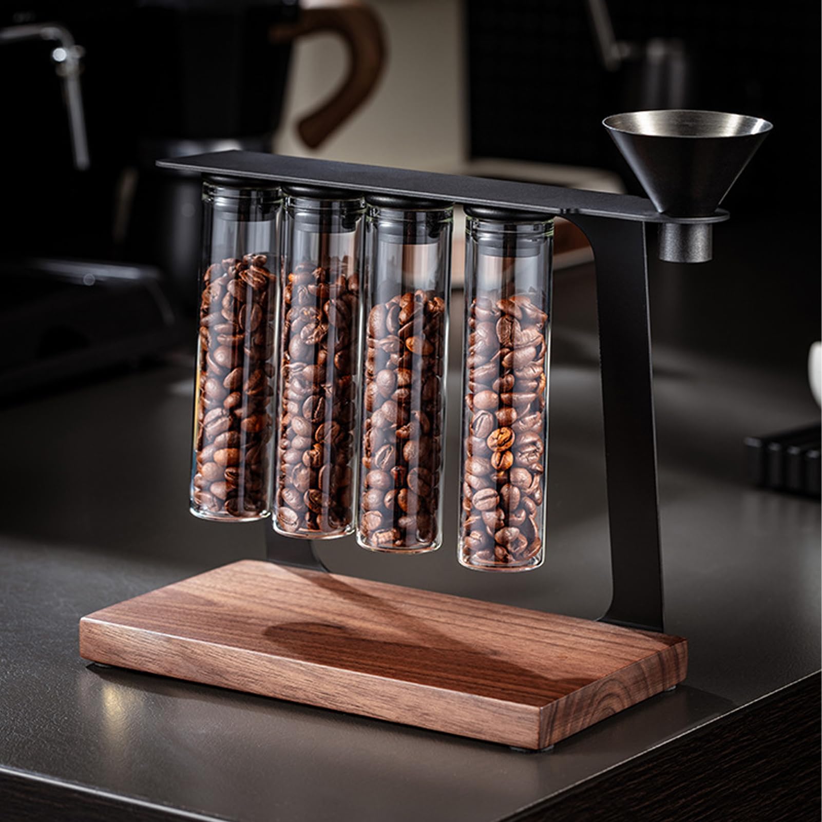 Luocute Paquete de 8 Tubos de Almacenamiento de Granos de café con