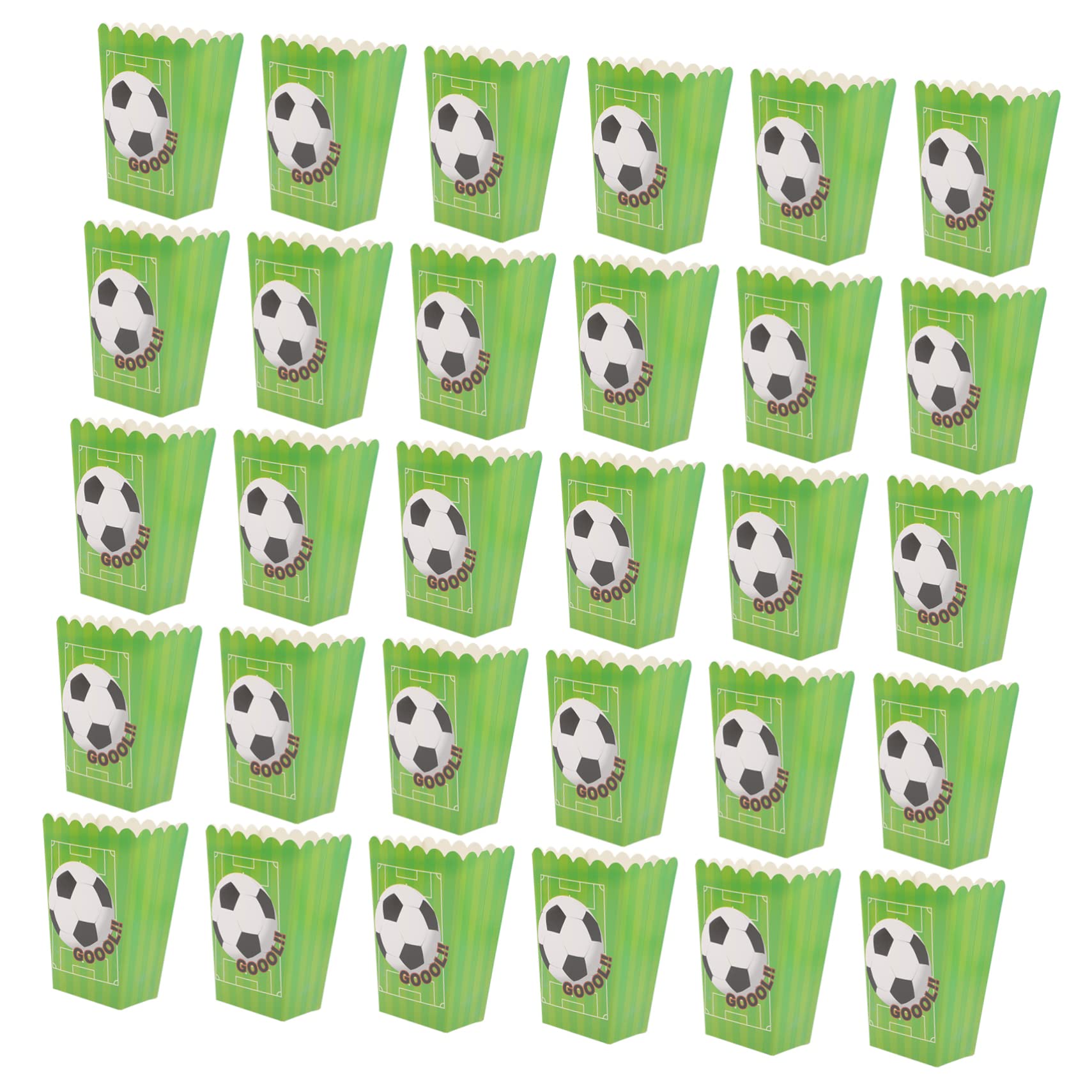 TIDTALEO 30pcs Popcorn Buckets Premium Popcorn Boxes Night Parties Birthdays Events Fun Carnival Stripes Convenient Food Containers