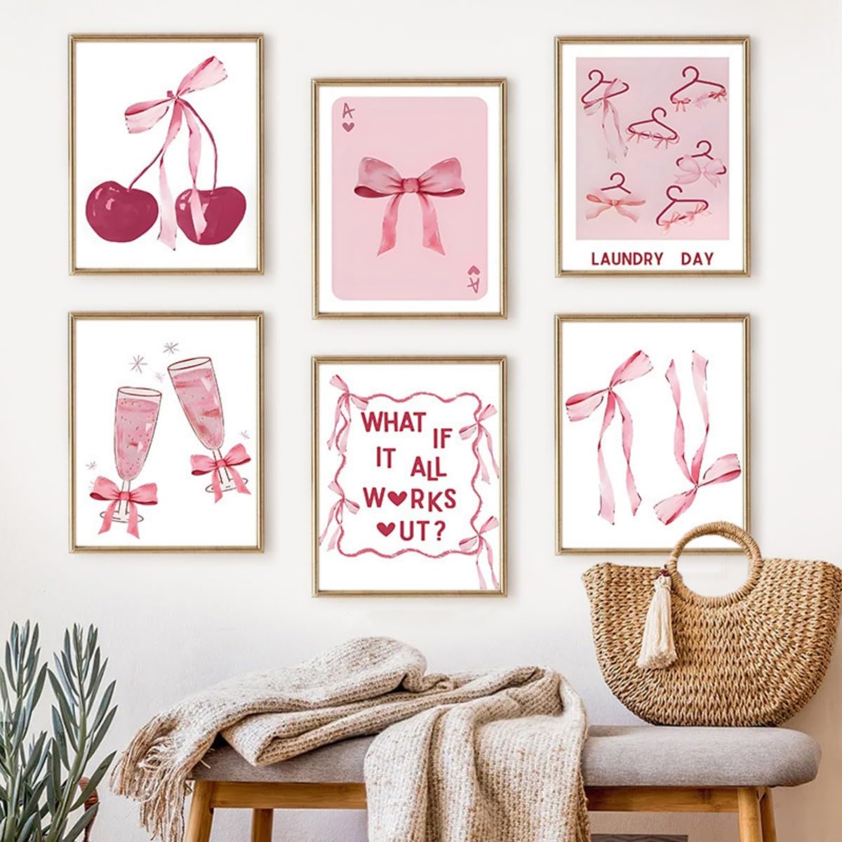 Grand Nœud Rose En Satin 101x61 Cm - Décoration Murale Géante Pour Anniversaire, Mariage, Chambre (Rose Pastel)