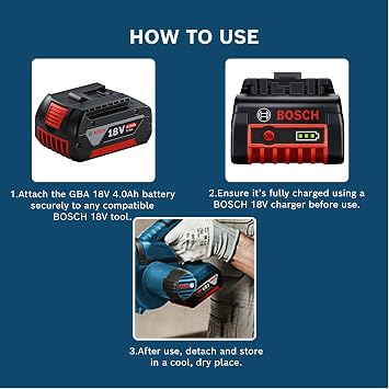 Bosch Gba 18V 4.0Ah Profesyonel Akü, 1600A00163