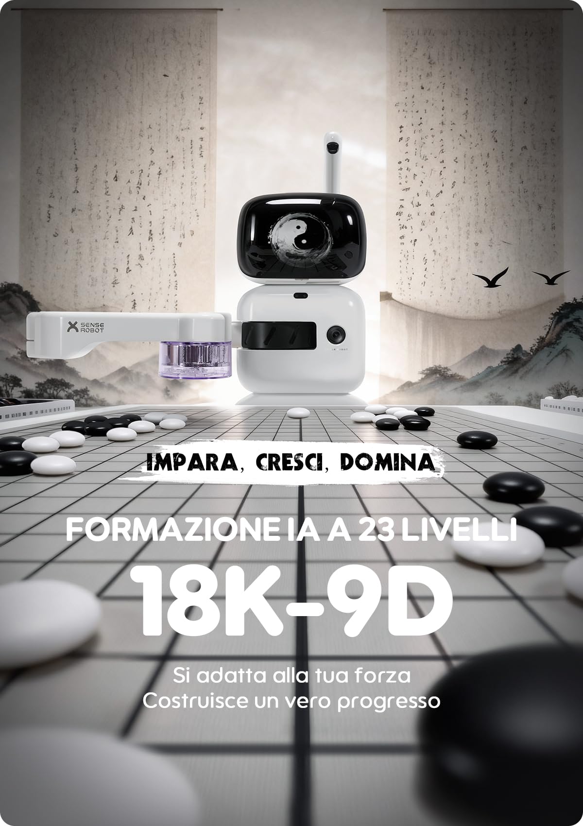 Sense Robot Go Professional – Scacchiera Go Intelligente con Braccio Robotico