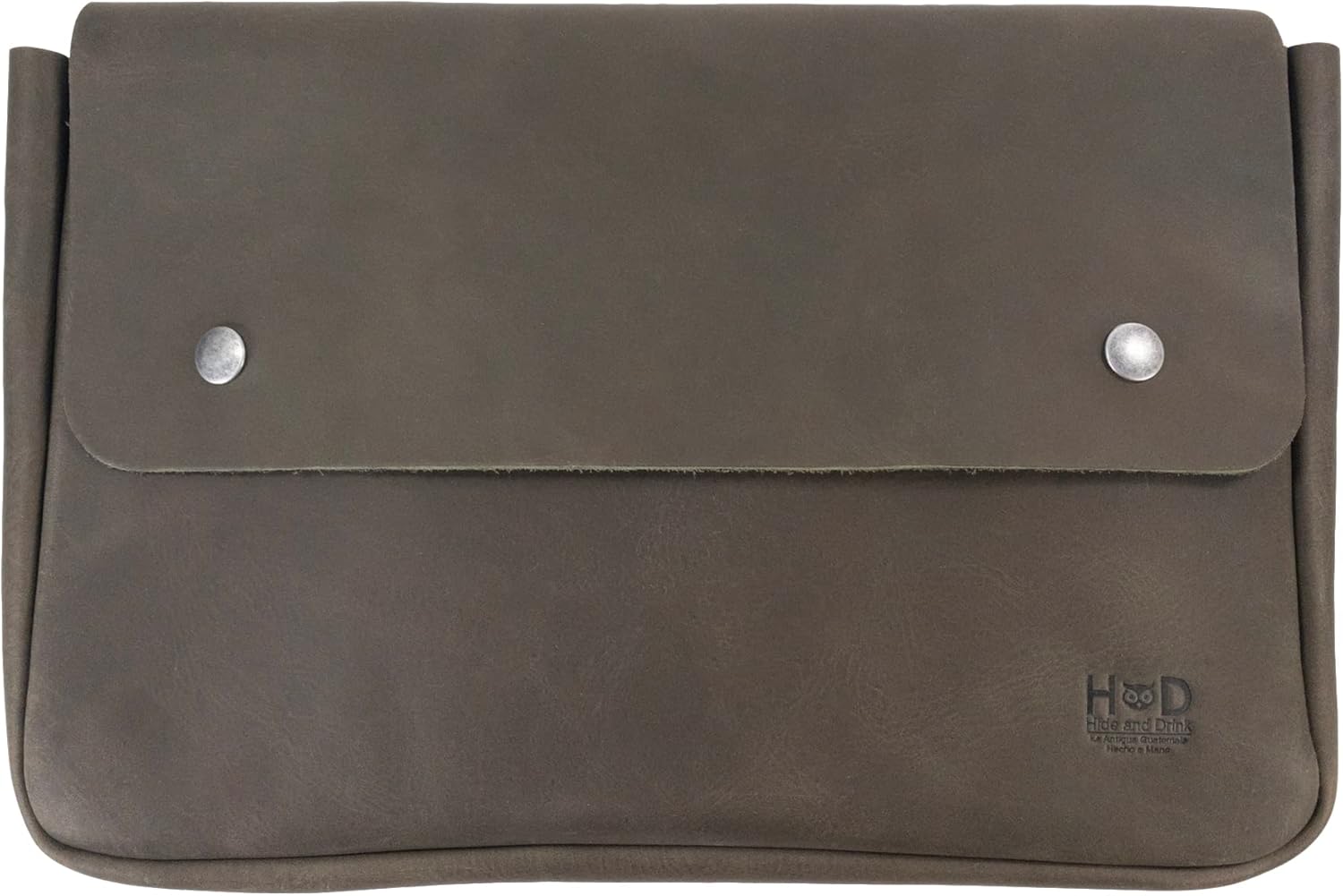 Hide & Drink, Carpeta Vintage Portadocumentos, Estuche de archivo, Carpeta A5, Cartera de sobre, Bolsa para lápices, Cuero de grano completo, hecho