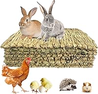 Vista 1 de 8 alfombrillas de hierba de conejo, tapete de hierba natural de conejo, tapete para cama de mascotas, conejos, juguetes masticables para hámsters