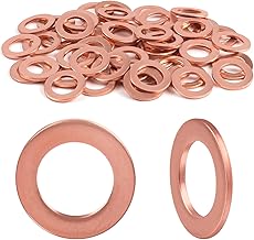 20 Stück Kupferdichtringe M14*18 * 1mm, Jeboler Kupfer Dichtungsringe Flache Unterlegscheiben, Dichtring Ölablassschraube Kupferringe Kupferdichtung Kupfer Dichtringe für Schrauben Kraftstoffzubehör
