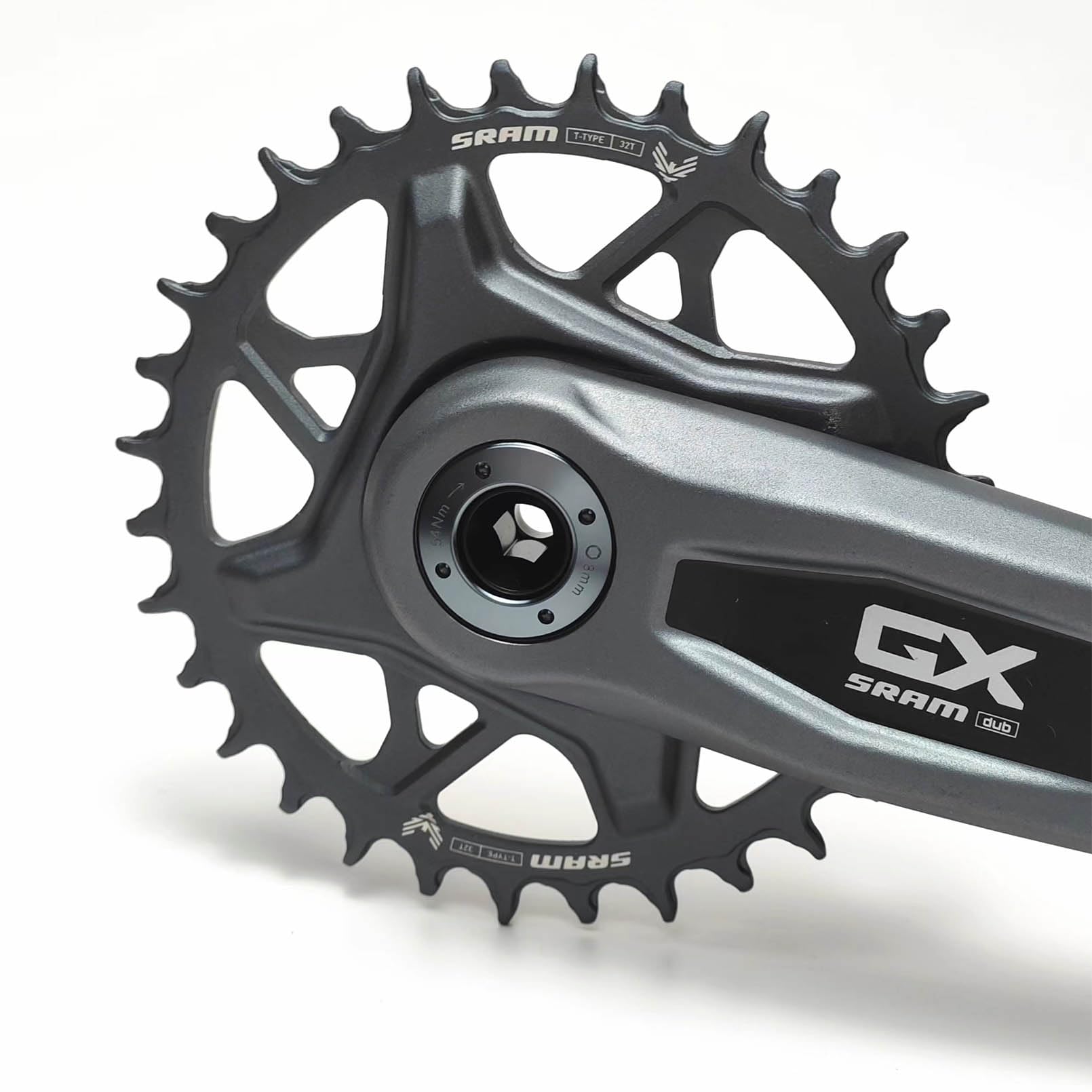 takewell Self-Extracting Crank Arm Cap for SRAM M18/M30 for SRAM DUB Grey (XX&XXSL D1) - Image 2
