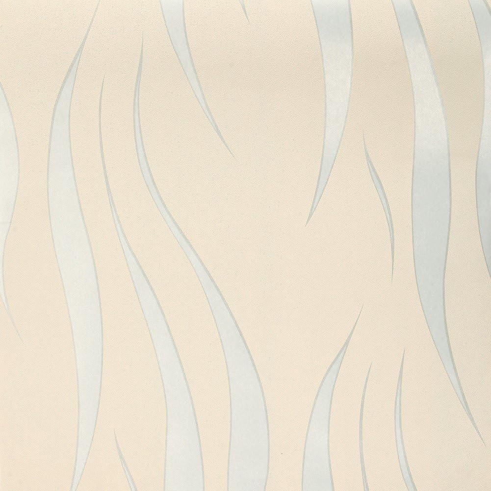 HANMERO Modern Extra-Thick Non-Woven Water Plant Pattern 3D Flocking Embossed Wallpaper Roll Living Room Bedroom