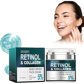 Retinol Moisturising Cream Anti-Ageing Face Cream Natural Anti Ageing Retinol Moisturiser Anti-Wrinkle Night and Day Cream with Retinol for Men and Women Cream