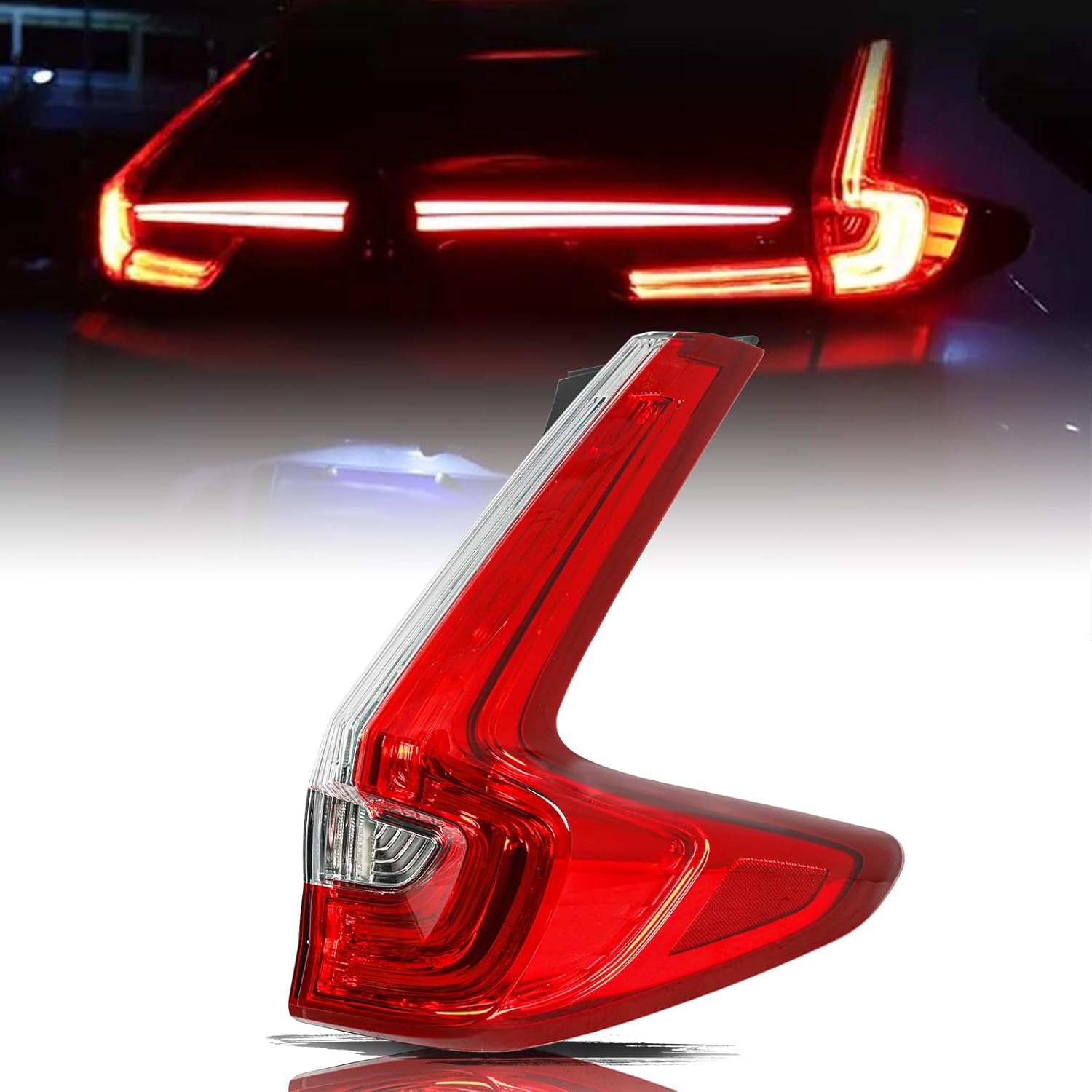 Aosky LED Outer Tail Light Assembly for 2017 2018 2019 Honda CRV Rear Tail Lamp Right Passenger Side