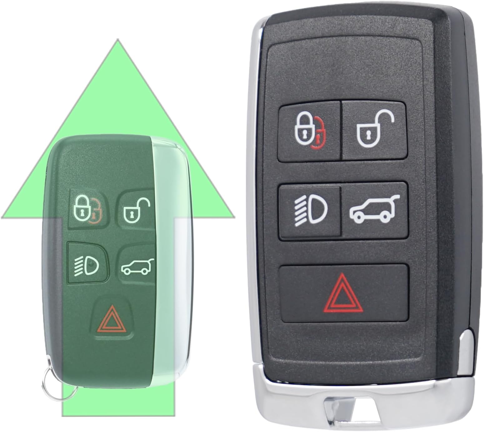 Updated Key Fob Shell Case Fits for Land Rover Range Rover Sport Evoque Jaguar