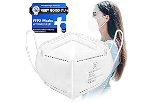 High-Grade FFP2 N95 Face Masks for Enhanced Protection (Pack of 15)