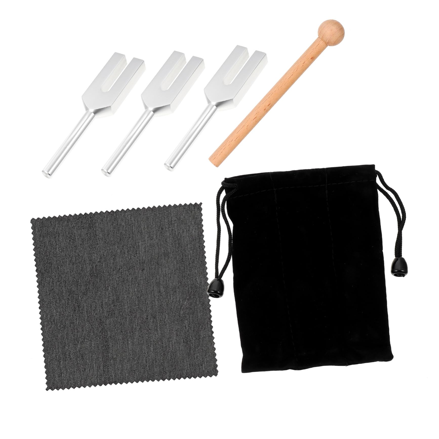 TOYANDONA Stemmhammer mit Metallstimmgabeln für Chakra-sets Gitarrenstimmgabel und Therapieinstrumente zur Nervenstimulation