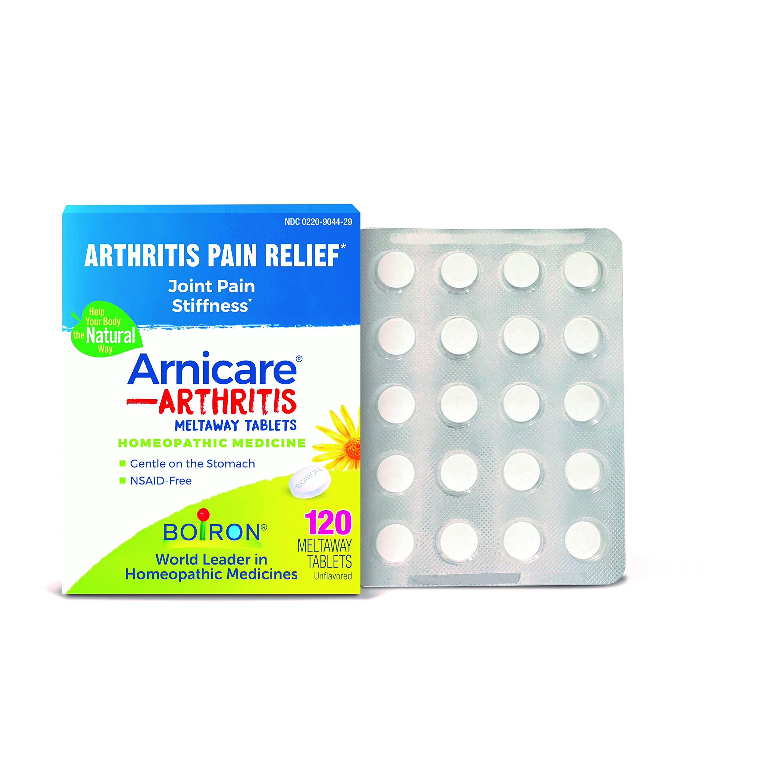 BoironArnicare Arthritis, Homeopathic Medicine for Arthritic, Joint and Rheumatic Pain, 120 Count Meltaway Tablets