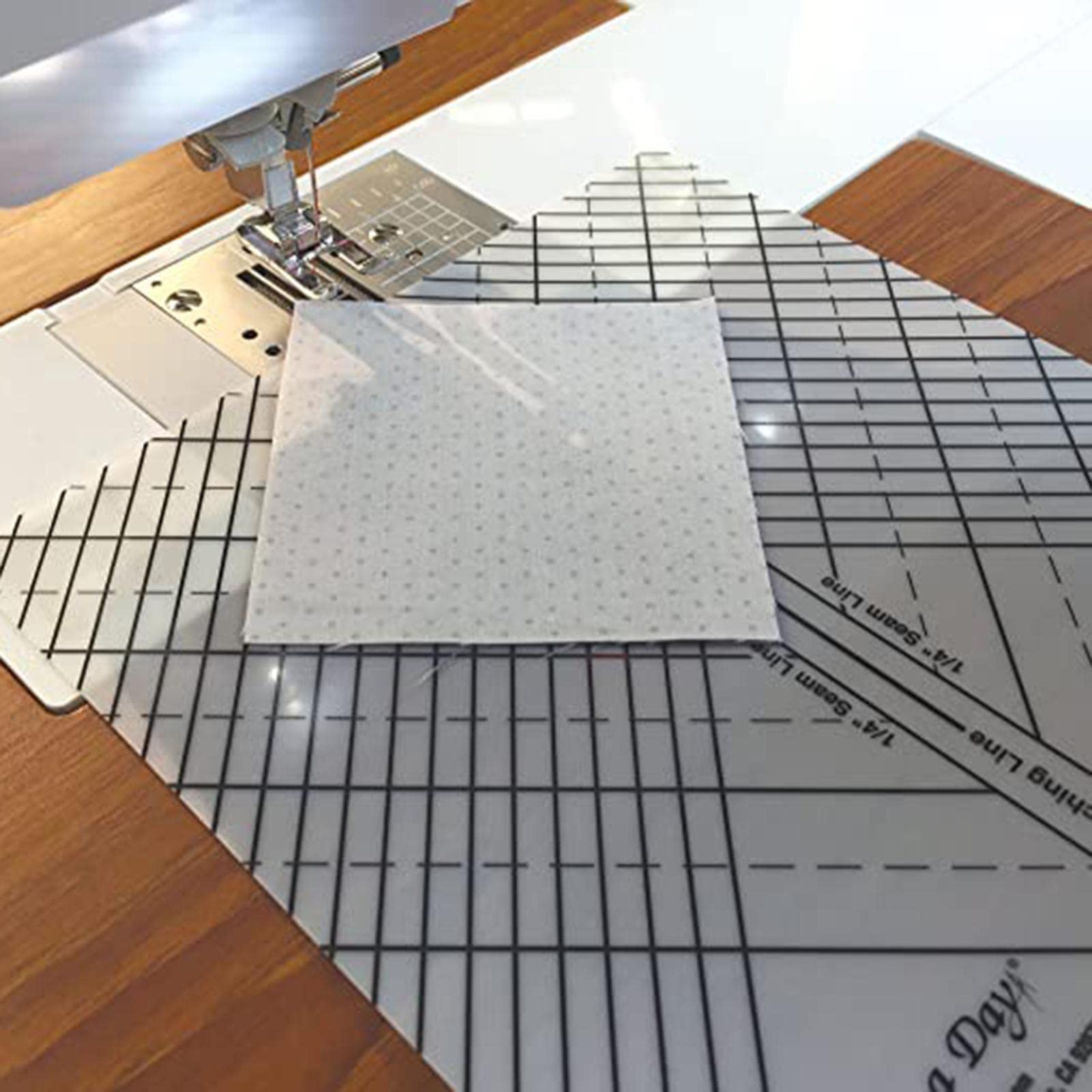 Set di 3 righelli dritti da sarta, per quilting e lavori all'uncinetto