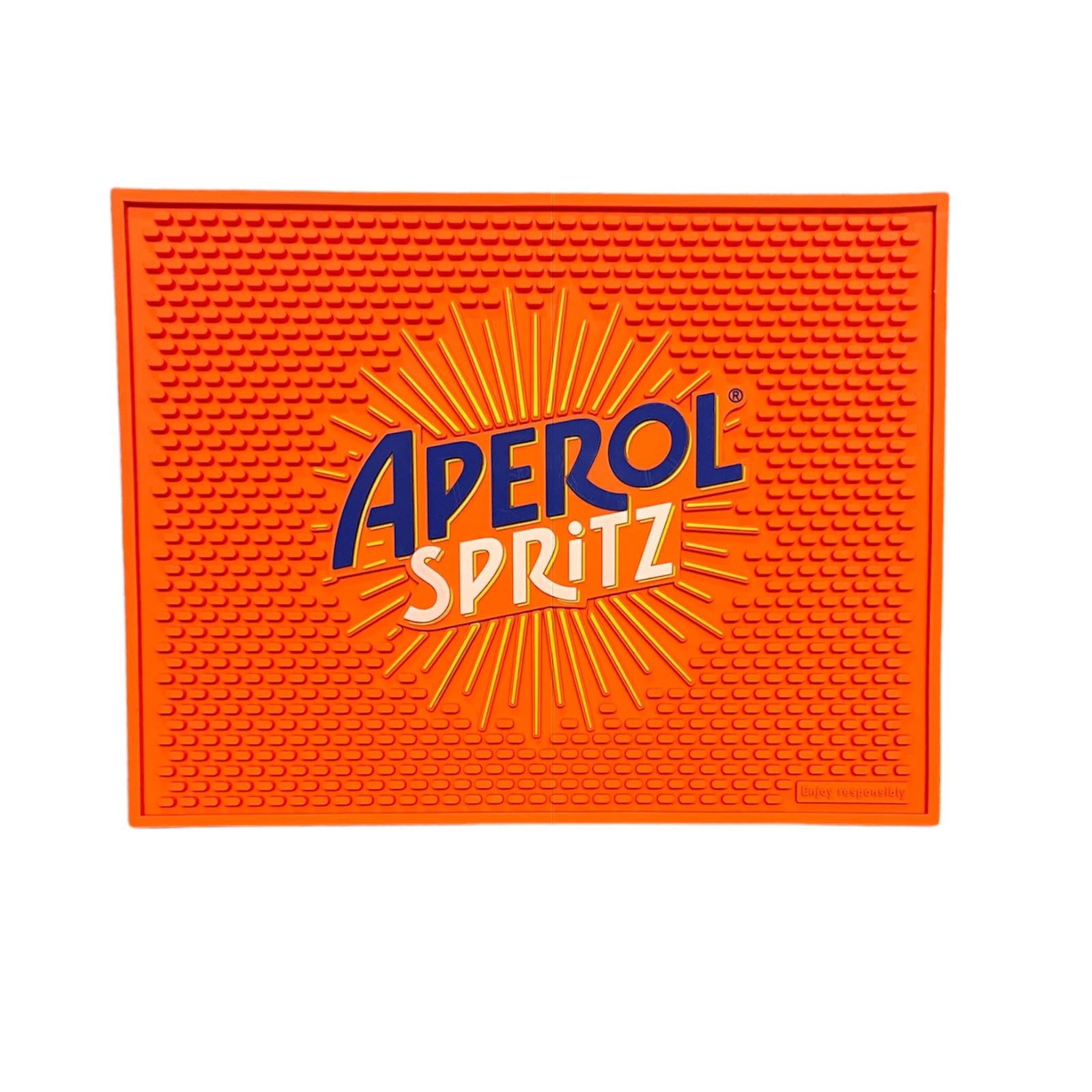 Aperol Spritz Large Rubber Bar Runner, Bar Mat