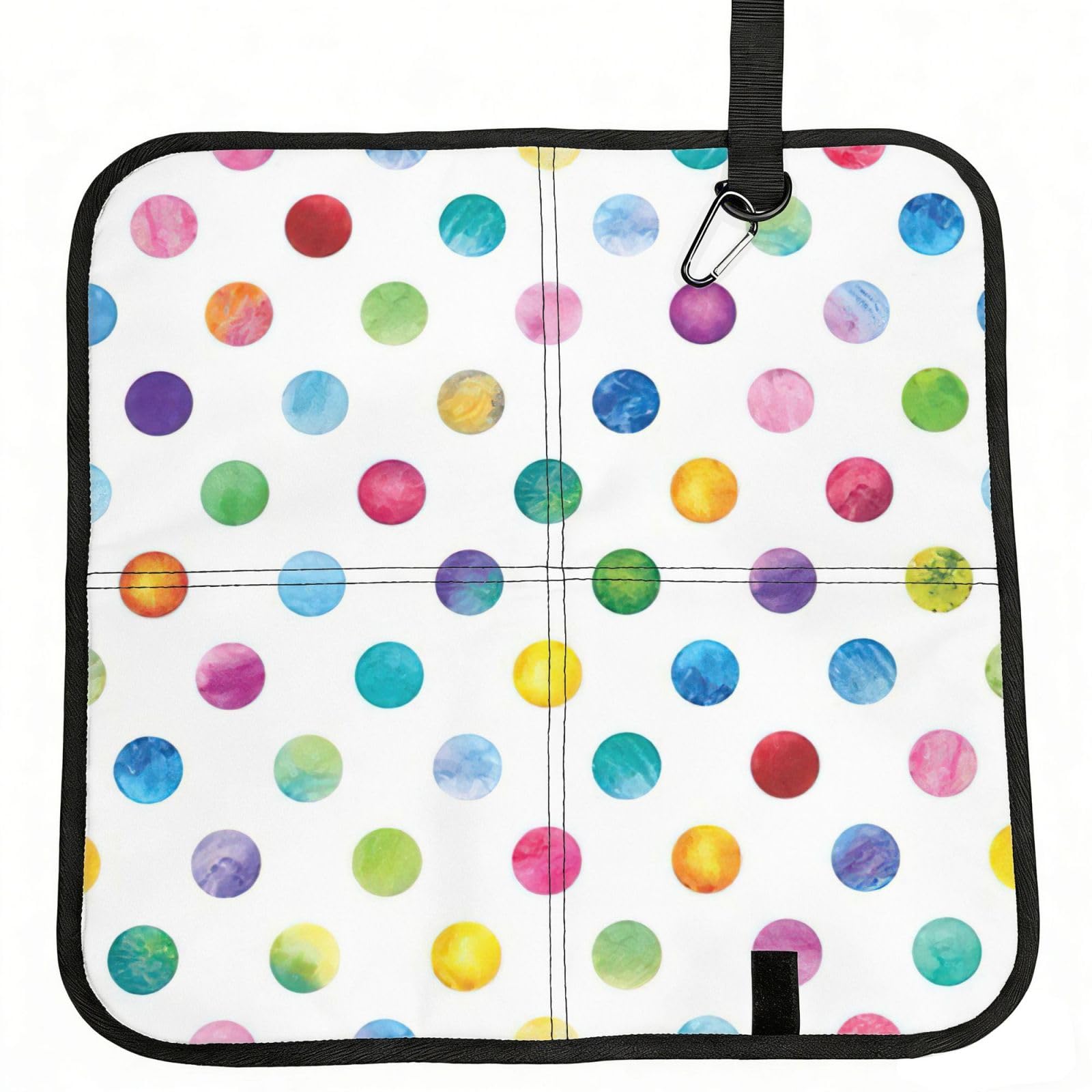 PPHGUT Blue Polka Dot Pattern Print Foldable Seat Cushion Waterproof Portable Chair Pad Travel Outdoor Picnic Camping