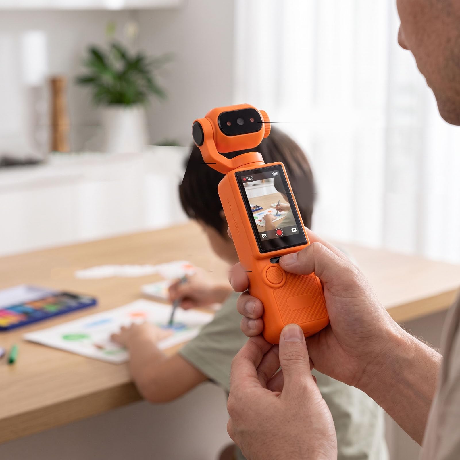 ASHATA Videocamera Sportiva Azione Rotazione 360°, Obiettivo Pivotante HD