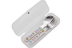 SugarBooger: A Whimsical Silverware Set for Kids Featuring Clementine The Bear