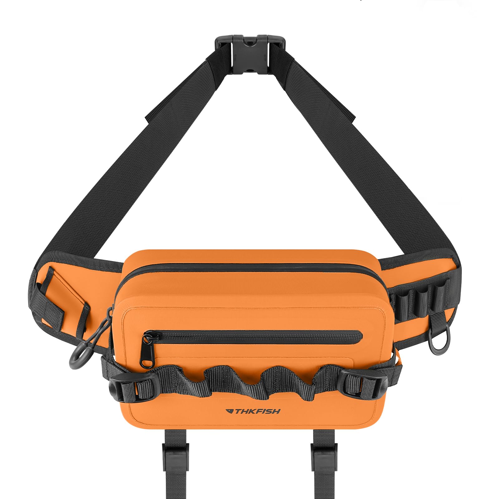 THKFISH Marsupio impermeabile per attrezzatura da pesca, con chiusura ermetica con cerniera, IPX8, impermeabile, con cinghia regolabile, per pesca a mosca, kayak