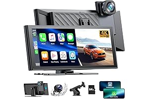 LAMTTO 9.26" Digi-Dash with CarPlay & Android Auto, 4K Dash Cam