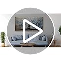 ERQINHUA Abstract Wall Art Living Room Large Wall Decor Wood Framed Art For Office Wall Pictures Blue Grey Tree Painting Canvas Printing Artwork Bedroom Restaurant Home Decoration Aesthetic 30"X60"