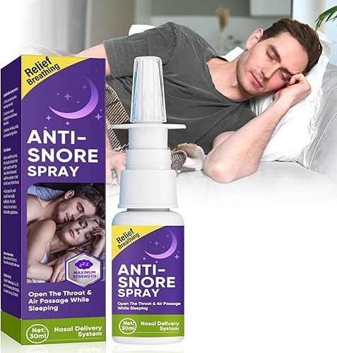 Dispositivos antironquidos, spray natural anti ronquidos, solución rápida para ronquidos, ayuda a abrir la garganta y el paso del aire, 1.0 fl oz