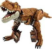 Mattel Jurassic World Fierce Changers 2-in-1 Dinosaur Figure, Chase 'n Roar Toy Transforms from T Rex Dinosaur to Truck in 28 Steps