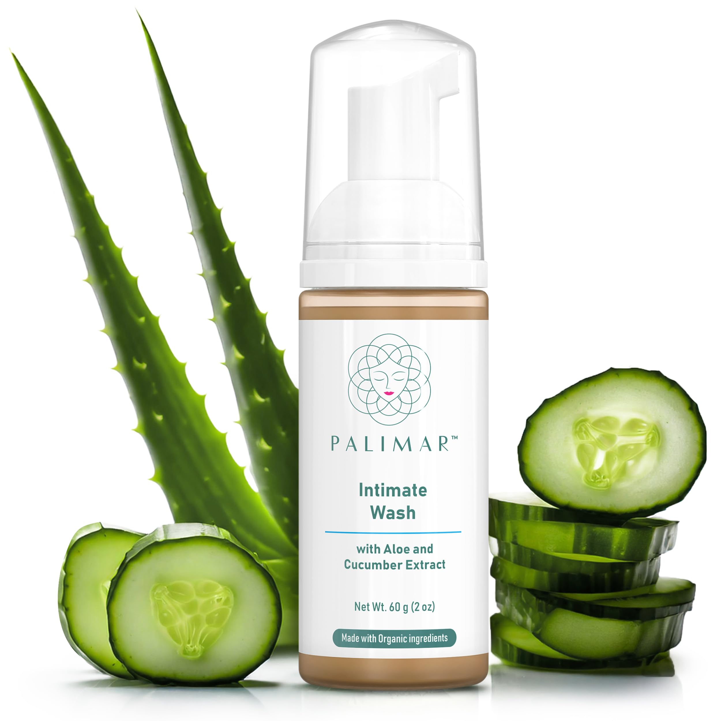 Intimate Wash - Gentle Foam Cleanser for pH Balance Feminine Wash, Hydration, Cooling Effect, Odor Control pH Balance, Natural Ingredient