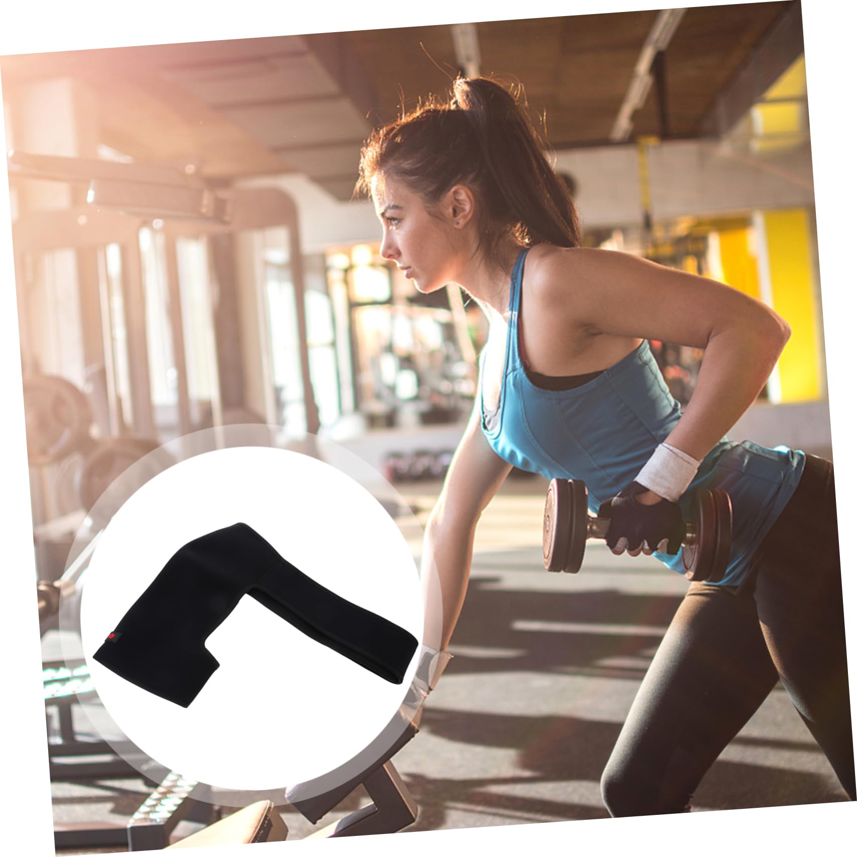 FOMIYES Sports Adjustable Shoulder Strap Shoulder Support Brace Breathable Strap Lightweight for Workout