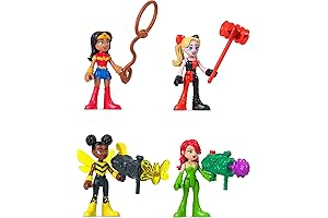 Fisher-Price Imaginext DC Super Friends Rivals Figure Set with Wonder Woman, Harley...