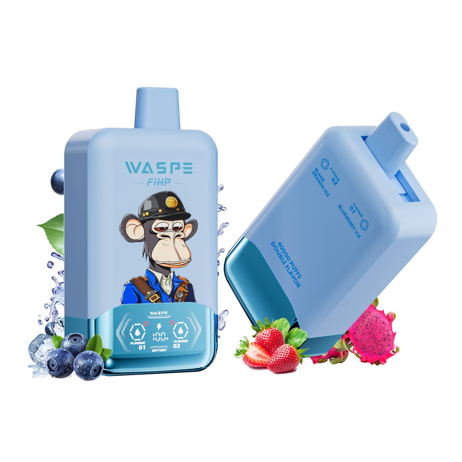 Amazon | 【ダブルフレーバー】 使い捨て電子タバコ40000回吸引