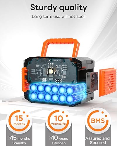 Miniatura 6 de MARBERO Estación de energía portátil de 88.8 Wh, batería de litio de respaldo, generador solar de 150 W de CA máxima y salida USB-C de 30 W para