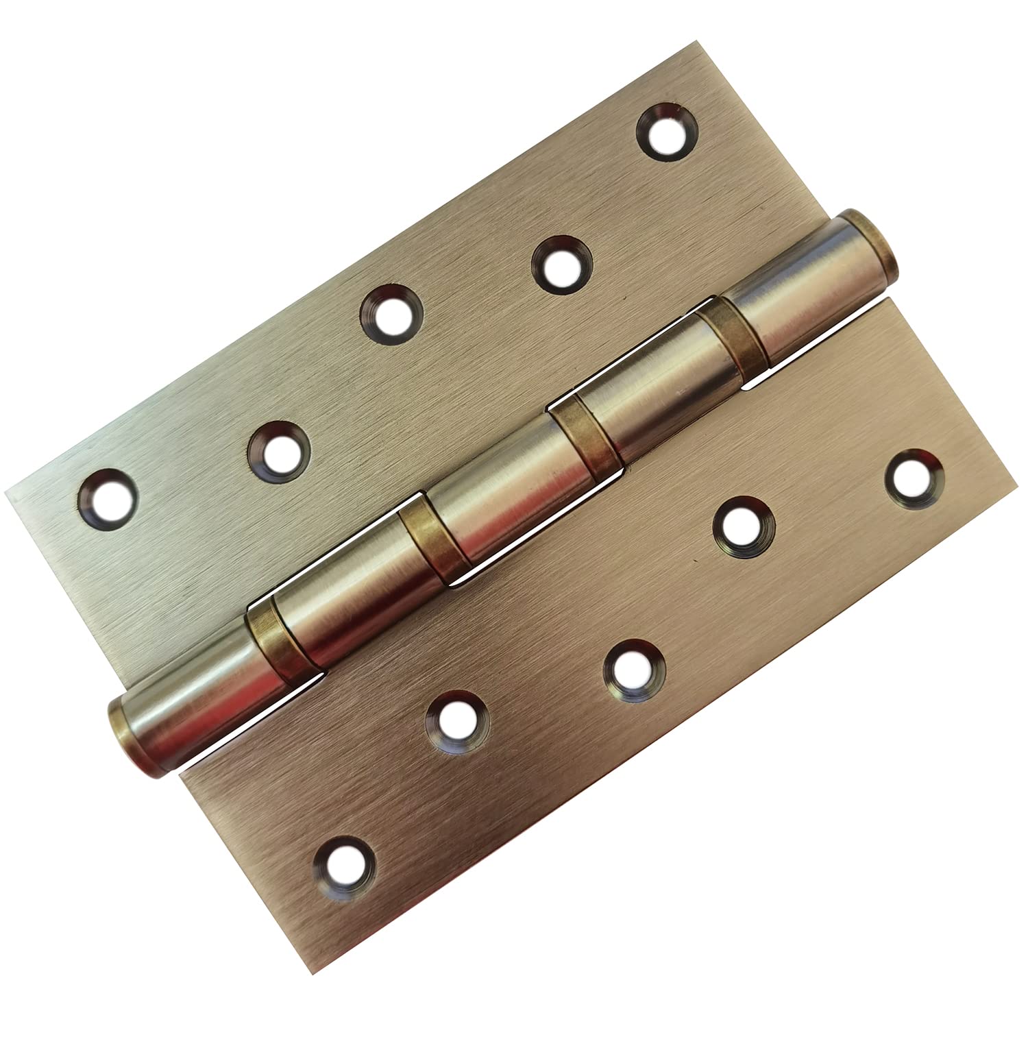 Hyever2 Pcs 6" Stainless Steel Ball Bearing Door Hinges with Square Corner for Heavy Duty Wood Door Non-Mortise Door Hinges with Mounting Hardware, Brushed Surface 2pcs Green