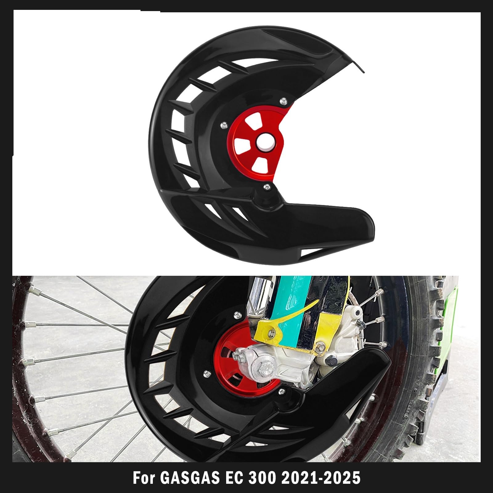 Osłona łańcucha Tylnej Zębatki Pasuje do GasGas EC 300 250 ECF 350 MC 125 MC250F EXF 450 2021-2025 Przednia osłona tarczy hamulcowej EXC pasuje Husqvarna Osłony Zębatki(A)