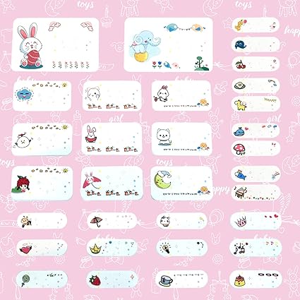 Amazon アイロン刺繍 ワッペン アップリケ 名前ステッカー 女の子 幼稚園 保育園 可愛い Diy 服 工芸品の装飾 ホットメルト接着剤 お 名前書くでき 大 2 中 9 小 21 おもちゃ おもちゃ