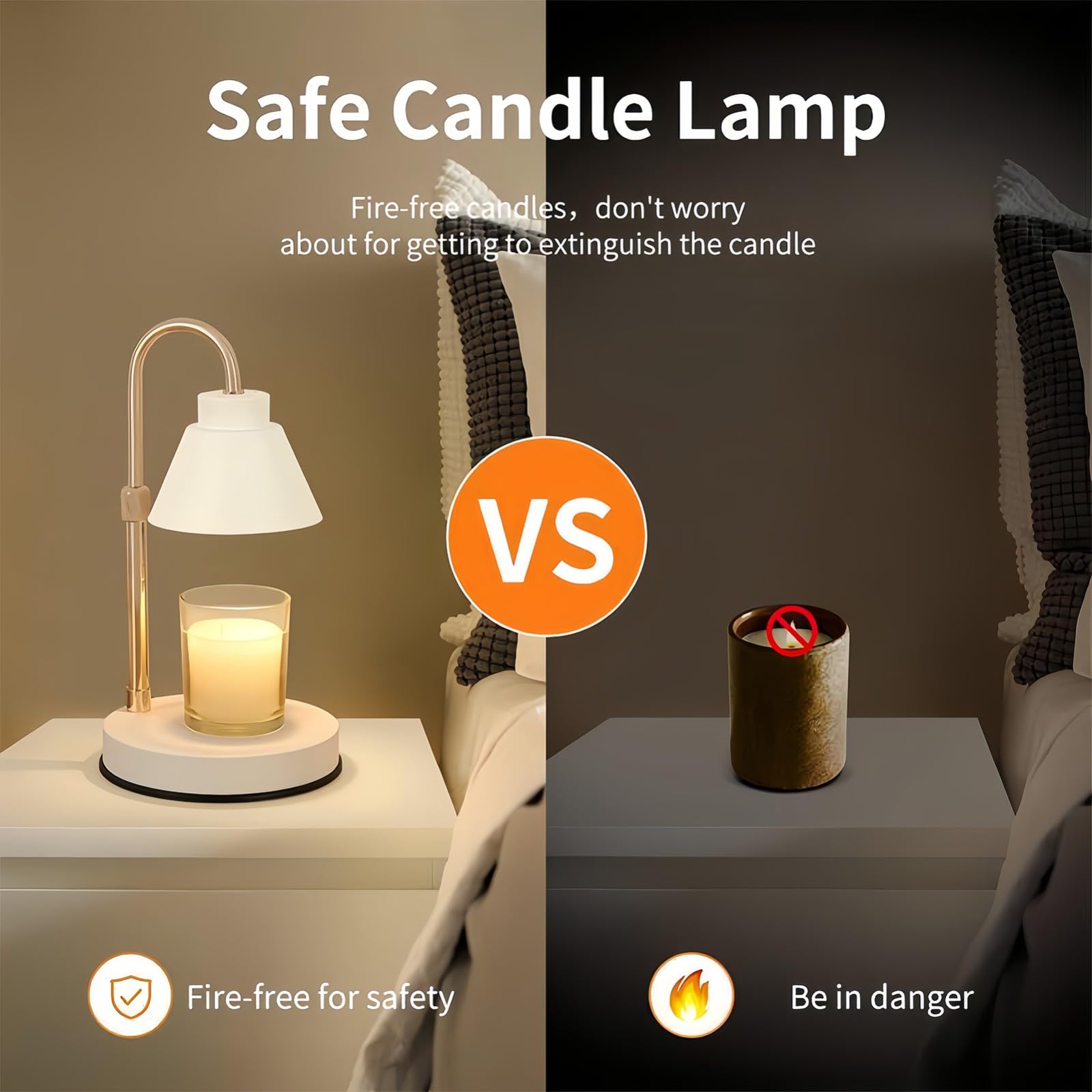 Lampada Scaldacandele, Scaldacandele Elettrico Moderno Bianco, Scaldacera Dimmerabile Per Candele Profumate Barattolo,Scaldacera Come Regalo Per Mamme Nonne Donne Ragazze